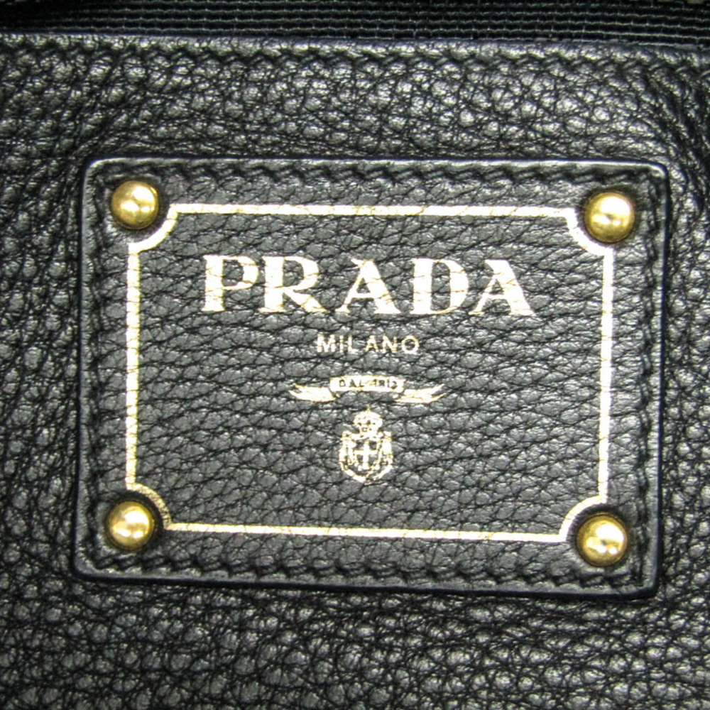 PRADA Black Leather Shoulder Bag - Picture 11 of 13